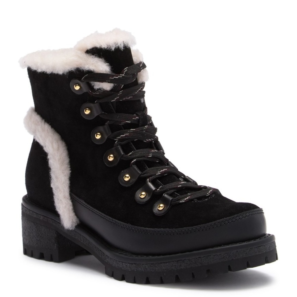 Sold ! Tory Burch Cooper Genuine Shearling Boot - Picture 1 of 8